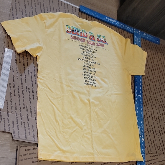 Grateful Dead Yellow Summer Tour Tee - Picture 8 of 13